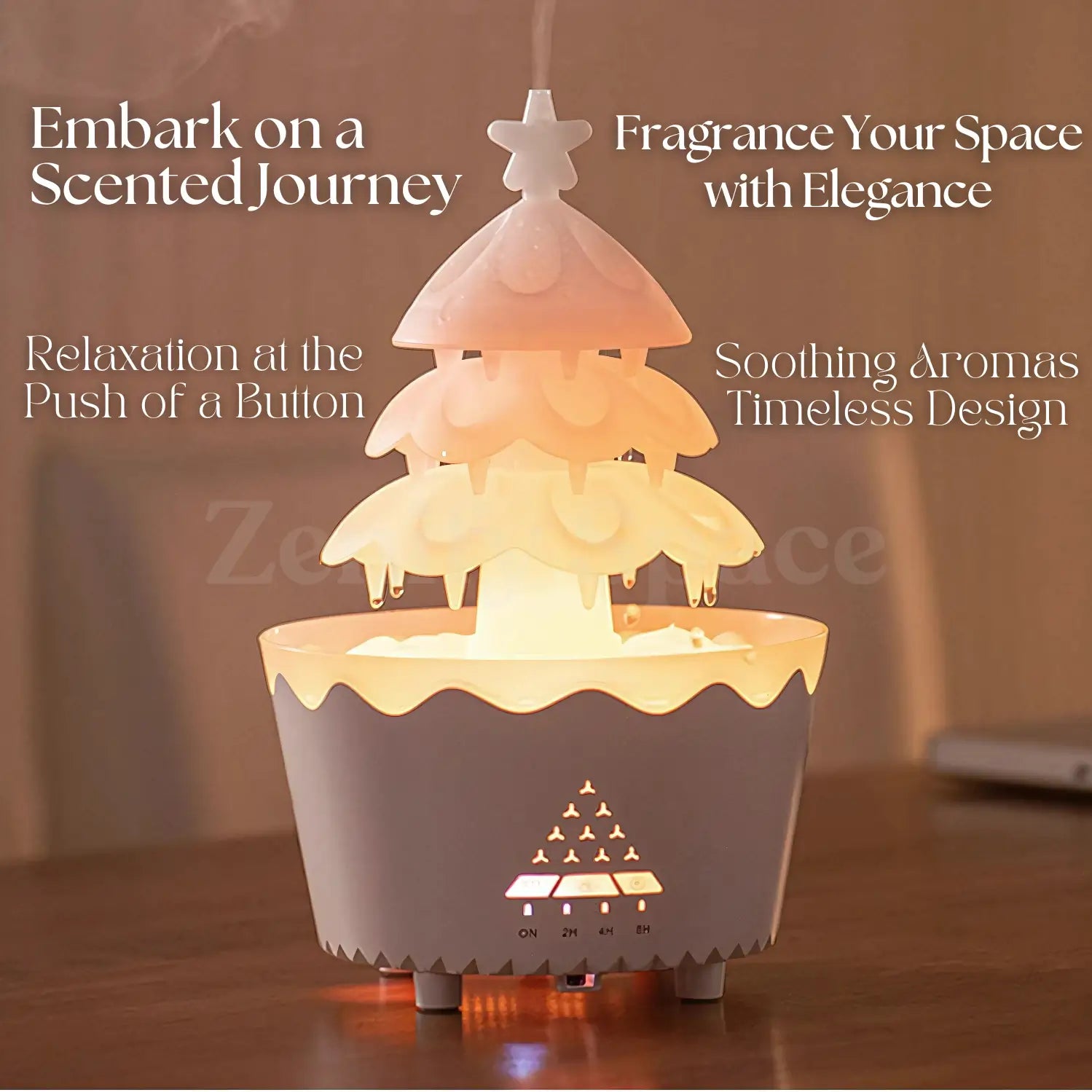 Christmas MerryTree Illuminated Diffuser Snowy Starlight ZenifySpace