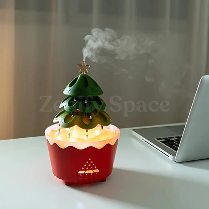 Christmas MerryTree Illuminated Diffuser Crimson Glow ZenifySpace